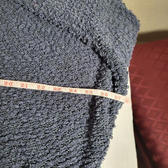 Umgee Blue Chunky Oversize Sweater Tunic Popcorn Womens L - Picture 4 of 5